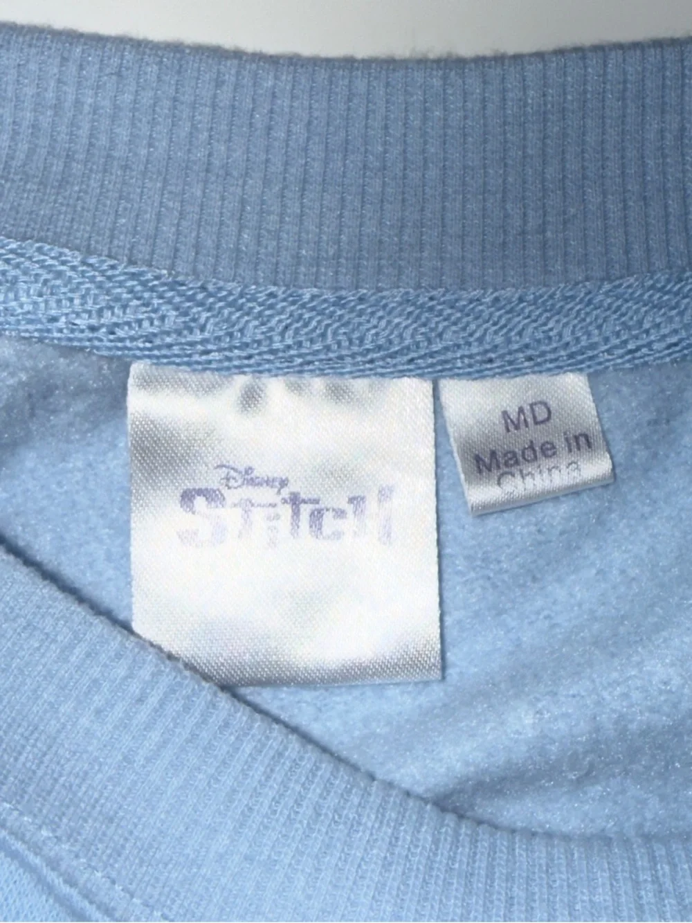 Disney Light Blue Stitch Pullover Sweatshirt